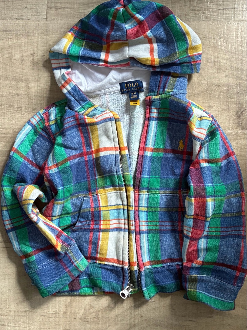 Polo by Ralph Lauren Kids Multi-Color Plaid Hooded Zip Jacket